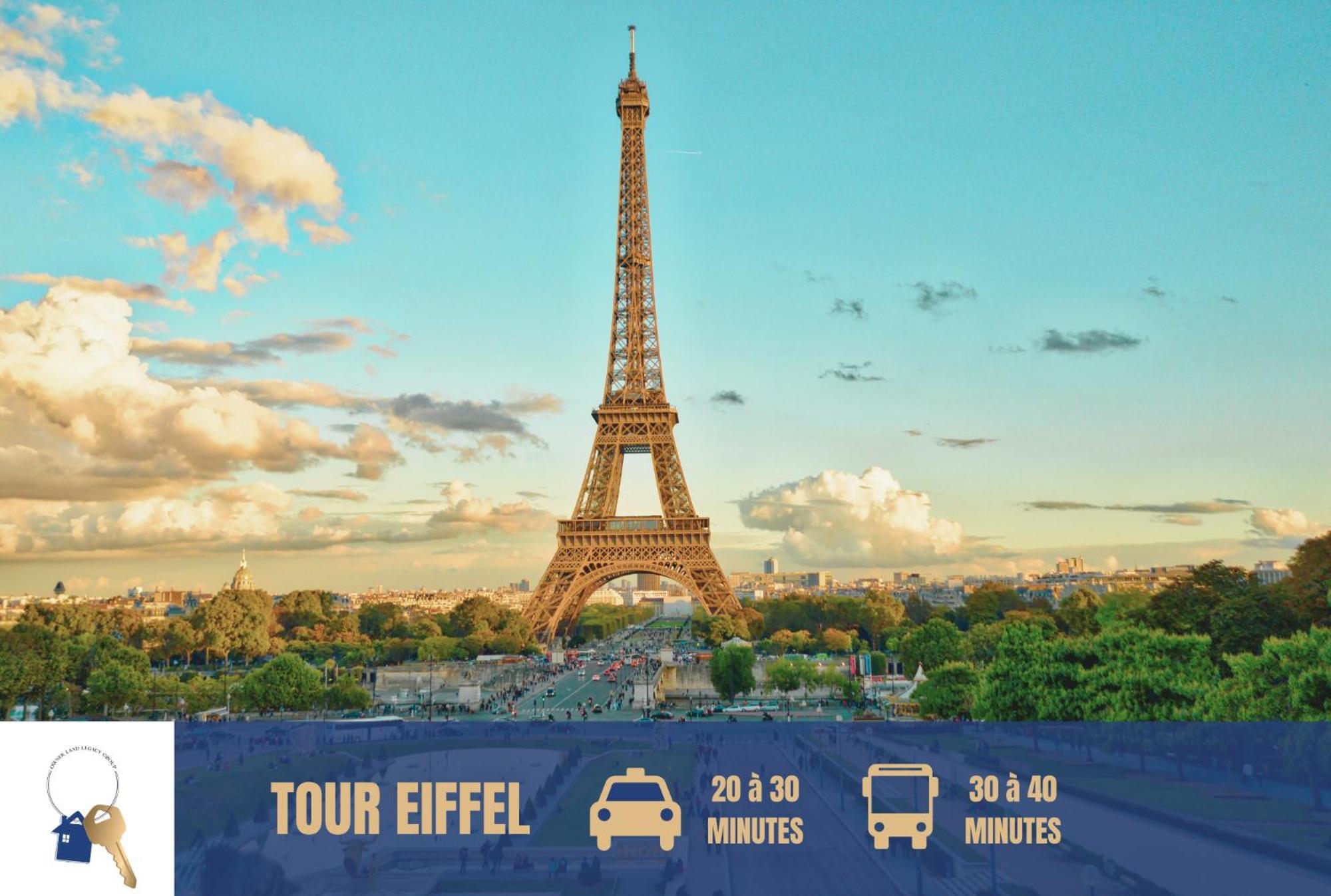 Chambre Lit Double Et Salon Avec Canape-Lit A 10 Minutes Des Champs Elysees 巴黎 外观 照片